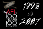 How have the AFI Top 30 Movies Changed Between 1998 and 2007?